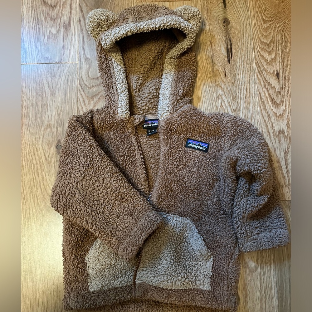 Patagonia baby fleece jacket, 6-12 month